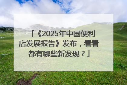 《2025年中国便利店发展报告》发布，看看都有哪些新发现？