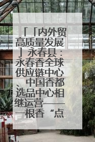 「内外贸高质量发展」永春县：永春香全球供应链中心、中国香都选品中心相继运营——一根香“点燃”百亿产业
