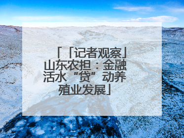 「记者观察」山东农担：金融活水“贷”动养殖业发展