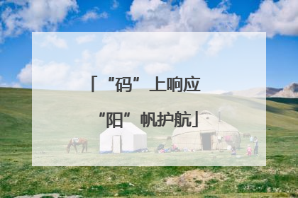 “码”上响应 “阳”帆护航