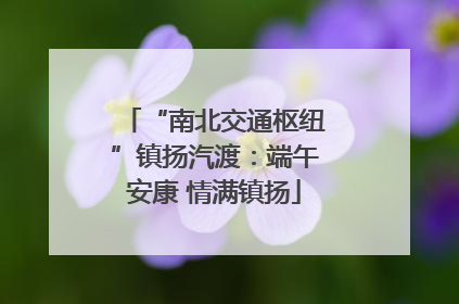 “南北交通枢纽”镇扬汽渡：端午安康 情满镇扬