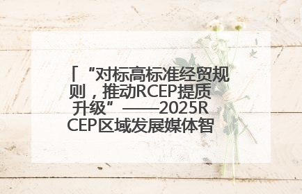 “对标高标准经贸规则，推动RCEP提质升级”——2025RCEP区域发展媒体智库论坛举行专题对话