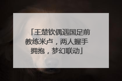 王楚钦偶遇国足前教练米卢，两人握手拥抱，梦幻联动