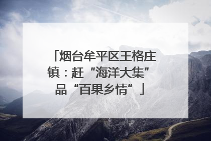 烟台牟平区王格庄镇：赶“海洋大集” 品“百果乡情”