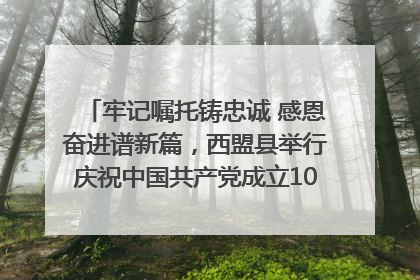 牢记嘱托铸忠诚 感恩奋进谱新篇，西盟县举行庆祝中国共产党成立104周年文艺晚会