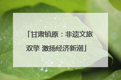 甘肃镇原：非遗文旅双擎 激扬经济新潮