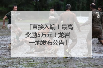 直接入编！最高奖励5万元！龙岩一地发布公告