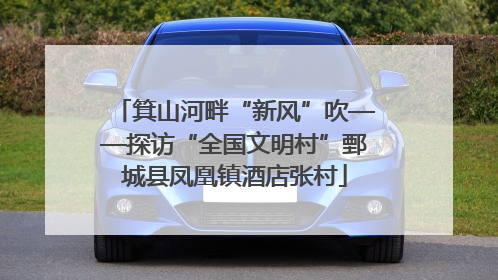 箕山河畔“新风”吹——探访“全国文明村”鄄城县凤凰镇酒店张村