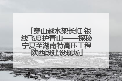 穿山越水架长虹 银线飞度护青山——探秘宁夏至湖南特高压工程陕西段建设现场