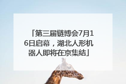 第三届链博会7月16日启幕，湖北人形机器人即将在京集结