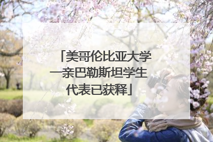 美哥伦比亚大学一亲巴勒斯坦学生代表已获释