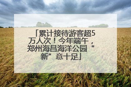 累计接待游客超5万人次！今年端午，郑州海昌海洋公园“新”意十足