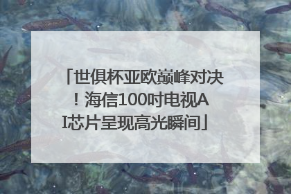 世俱杯亚欧巅峰对决！海信100吋电视AI芯片呈现高光瞬间