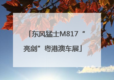东风猛士M817“亮剑”粤港澳车展