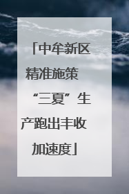 中牟新区精准施策 “三夏”生产跑出丰收加速度