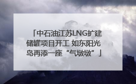 中石油江苏LNG扩建储罐项目开工 如东阳光岛再添一座“气墩墩”