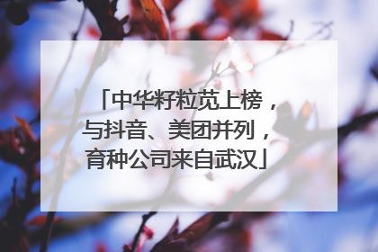 中华籽粒苋上榜，与抖音、美团并列，育种公司来自武汉