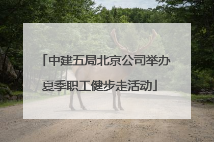 中建五局北京公司举办夏季职工健步走活动