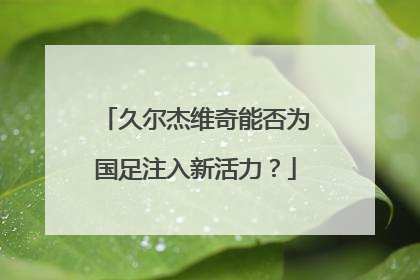 久尔杰维奇能否为国足注入新活力？