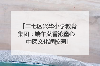 二七区兴华小学教育集团：端午艾香沁童心 中医文化润校园