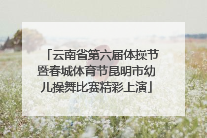 云南省第六届体操节暨春城体育节昆明市幼儿操舞比赛精彩上演