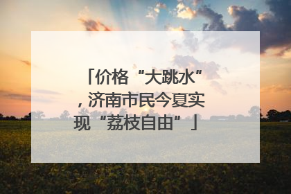 价格“大跳水”，济南市民今夏实现“荔枝自由”