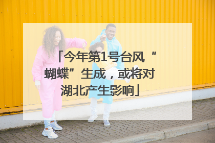 今年第1号台风“蝴蝶”生成，或将对湖北产生影响