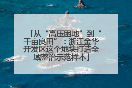 从“高压困地”到“千亩良田”：浙江金华开发区这个地块打造全域整治示范样本