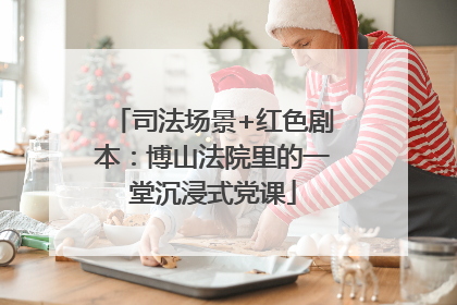 司法场景+红色剧本：博山法院里的一堂沉浸式党课