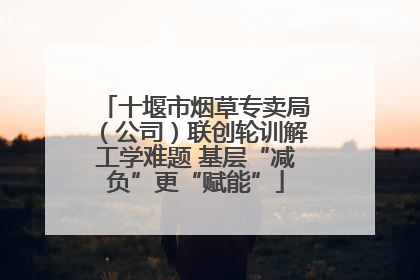 十堰市烟草专卖局（公司）联创轮训解工学难题 基层“减负”更“赋能”