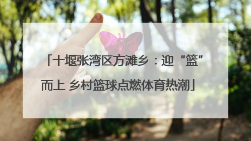 十堰张湾区方滩乡：迎“篮”而上 乡村篮球点燃体育热潮