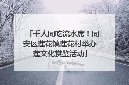 千人同吃流水席！同安区莲花镇莲花村举办莲文化赏鉴活动