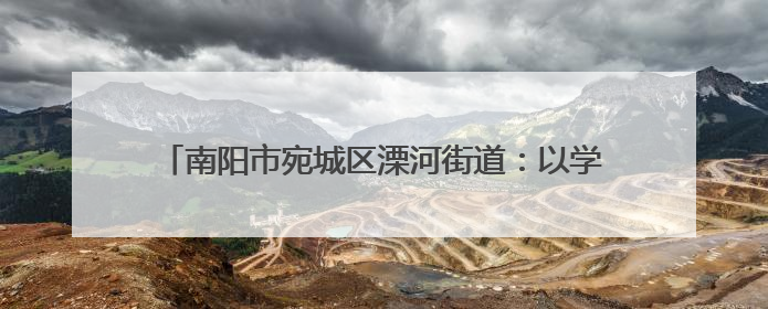 南阳市宛城区溧河街道：以学促行强担当 深入调研谋发展