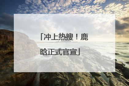 冲上热搜！鹿晗正式官宣