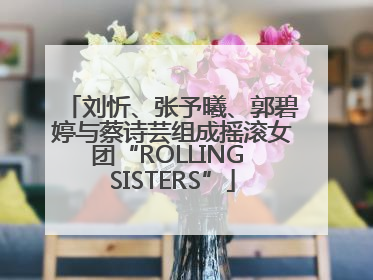刘忻、张予曦、郭碧婷与蔡诗芸组成摇滚女团“ROLLING SISTERS”