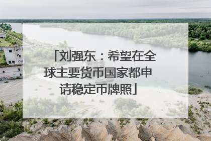 刘强东：希望在全球主要货币国家都申请稳定币牌照