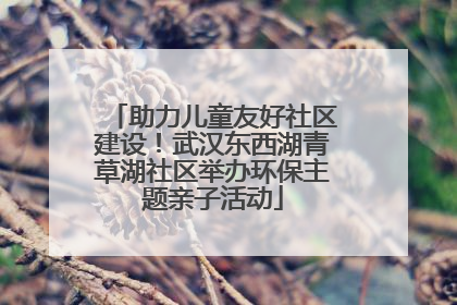 助力儿童友好社区建设！武汉东西湖青草湖社区举办环保主题亲子活动