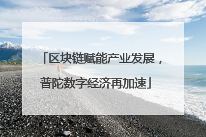 区块链赋能产业发展，普陀数字经济再加速