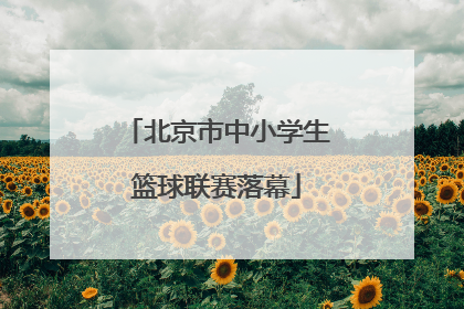 北京市中小学生篮球联赛落幕