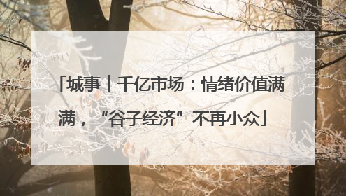 城事︱千亿市场：情绪价值满满，“谷子经济”不再小众