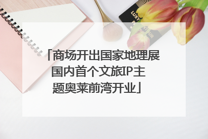 商场开出国家地理展 国内首个文旅IP主题奥莱前湾开业