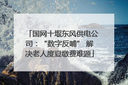 国网十堰东风供电公司：“数字反哺” 解决老人度夏缴费难题
