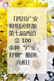 四川广安将组团参加第七届西洽会 100余种“广安好物”随团亮相