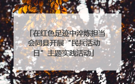 在红色足迹中淬炼担当 会同县开展“民兵活动日”主题实践活动