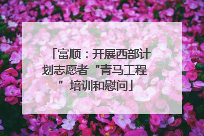 富顺：开展西部计划志愿者“青马工程”培训和慰问