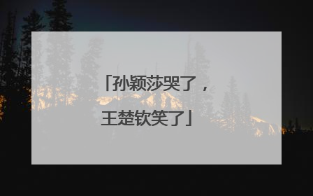 孙颖莎哭了，王楚钦笑了