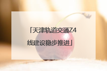 天津轨道交通Z4线建设稳步推进