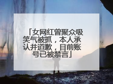 女网红曾聚众吸笑气被抓，本人承认并道歉，目前账号已被禁言
