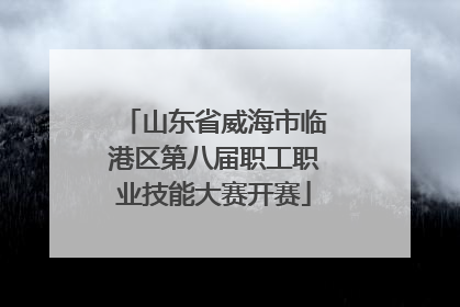 山东省威海市临港区第八届职工职业技能大赛开赛