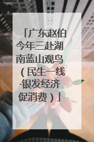 广东赵伯今年三赴湖南蓝山观鸟（民生一线·银发经济促消费）